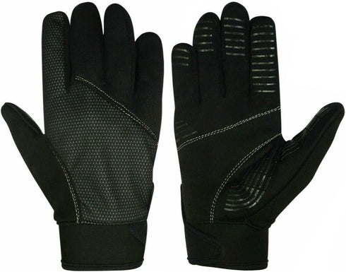 Rebo Wheelchair Disability Mobility Full Finger Gloves Breathable and Non-Slip Material for Good Grip Lightweight Adjustable Strap for Men and Women (Medium)