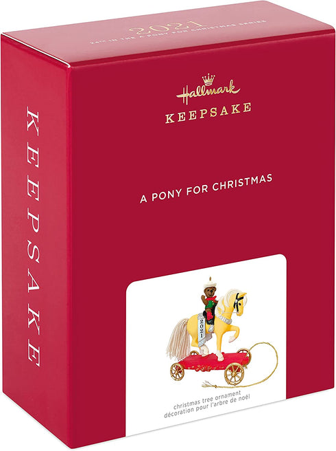 Hallmark Keepsake Christmas Ornament, Year Dated 2021, A Pony for Christmas