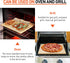 Arcedo Pizza Stone for Oven and Grill, 12 Inch Square BBQ Baking Stone for Bread, Heavy Duty Small Cordierite Pizza Grilling Stone, Thermal Shock Resistant, Includes Durable Metal Scraper