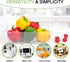 Set of 4 Refrigerator Organizer Bins - Plastic Refrigerator Storage Bins with Handle - Fridge Organizers and Storage Clear for Pantry, Kitchen, Freezer, Cabinet Organization, BPA Free - FOOYOO