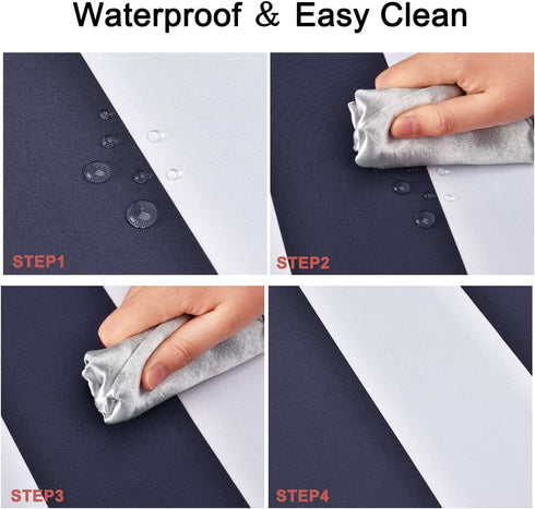ASPMIZ Blue and White Striped Tablecloth for Rectangle Tables, Geometric Line Waterproof Table Cloth for Kitchen Dining Room, Tablecloth Rectangle 60? x 84?