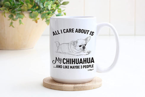 Chihuahua Mom Gifts Mugs For Christmas Women Men Dad Decor Lover Decorations Stuff I Love Chihuahua Coffee Accessories Talking Funny Birthday Gift Home Supplies Products Dog Coffee Cup Mugs
