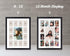 12x16 Black Wood Frame - 13 Opening White Mat - Displays One 5x7 Photo and Twelve 2.5x3.5 Pictures - Collage Frame - Real Glass, Sawtooth Hangers, Swivel Tabs - Wall Mounting, Landscape, Portrait