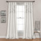 Lush Decor White Circle Dream Window Curtains Panel Set for Living, Dining Room, Bedroom (Pair), 84? x 54