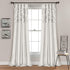 Lush Decor White Circle Dream Window Curtains Panel Set for Living, Dining Room, Bedroom (Pair), 84? x 54
