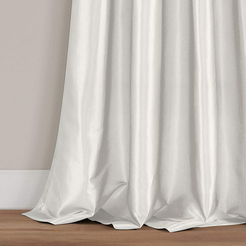Lush Decor White Circle Dream Window Curtains Panel Set for Living, Dining Room, Bedroom (Pair), 84? x 54