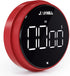 JOYHILL Timers, Digital Kitchen Timer Magnetic with Large LED Display, Volume Adjustable Countdown/up Clock for Kids, Cooking, Teaching, Classroom Study, Fitness and Oven?Red?