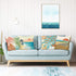 Bonhause Modern Tropical Throw Pillow Covers 18 x 18 Inch Set of 4 Seaside Palm Leaves Decorative Pillows Case Soft Velvet Outdoor Cushion Covers for Couch Sofa Bed Home Decor