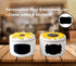 Salt Cellar Salt Pig Salt Box Salt Container Ceramic Sunflower Shaped Salt Cellar With Lid and Spoon