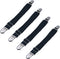 Loosco [4 packs Elastic Adjustable Women's Boot Straps Pant Stirrups with Extra Heavy Sturdy Clip