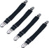 Loosco [4 packs Elastic Adjustable Women's Boot Straps Pant Stirrups with Extra Heavy Sturdy Clip