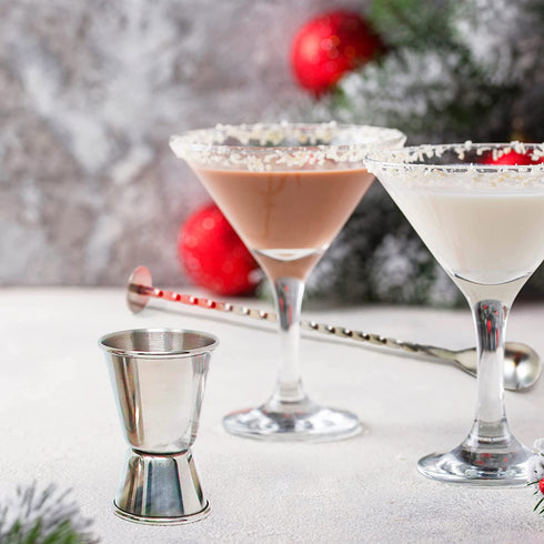 Large 24 oz Stainless Steel Cocktail Shaker Set - Mixed Drink Shaker - Martini Shaker Set With Built In Strainer, Double Sided Jigger & Combo Muddler Mixing Spoon - Pro Margarita Shaker - By Zulay