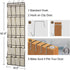 Over the Door Shoe Organizer, 2 Pack Laigoo Hanging Shoe organizer with 24 Large Fabric Pockets, with 4 Hooks Shoe Storage Rack Organizer for Closet Bedroom Bathroom Pantry?60 x 20 inch, Beige)