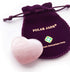 Polar Jade Heart Shaped Rose Quartz Puffy Heart Stone 45mm (1.8") for Chakra Energy Healing, Reiki, Meditation, Massage and Decoration