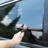 HIWARE All-Purpose Shower Squeegee for Shower Doors, Bathroom, Window and Car Glass - Bronze, Stainless Steel, 12 Inches