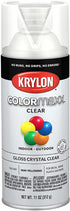 Krylon K05515007 COLORmaxx Acrylic Clear Finish for Indoor/Outdoor Use, Gloss Crystal Clear