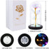 Beferr Mother's Day Unique Gift for Women, Galaxy Rose Glass Crystal Flower Gift in Glass Dome with LED Light Mothers Day Birthday Gift Ideas for Mom/Wife/Grandma/Daughters