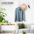 Wooden Wall Mount Coat Rack, Mounted Organizer for Closet, Bathroom, Bedroom, Entryway, Hallway, Foyer, Heavy Duty Double Hooks Hanging Towels, Hats, Bags, Backpacks, Jackets, Keys (White, 3 Hooks)