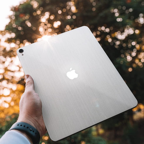 YENHOME 24" x 118" Silver Brush Stainless Steel Wall Paper for Appliances Self Adhesive Vinyl Film Waterproof Peel and Stick Wallpaper Drawer and Shelf Liner for Kitchen Cabinets