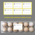 Large Egg Cartons 30 Packs with Sticker Labels, Plastic Egg Carton for 12 Eggs, Cheap Bulk Egg Tray Egg Container Holder for Refrigerator, Storage, Family, Chicken Farm, Market, Camping