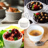 Ramekin Bowls 8OZ,WERTIOO 8 PCS Bakeware Set for Baking and Cooking, Oven Safe Sleek Porcelain Colorful Ramikins for Pudding, Creme Brulee, Custard Cups and Souffle Small instant table tray