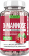 Natural D-Mannose Capsules 4-in-1 Formula - 120 CAPS, 1500 MG Cranberry, Dandelion, Hibiscus Flower Extract, Fast-Acting Pills for Bladder, Urinary Tract Health Support, Flush or Prevent Impurities