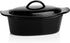 Butter Boat, French Butter Dish with Water, Porcelain - Fresh Soft Butter without Refrigeration, Black - Better Butter & Beyond