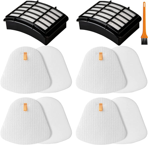 NV360 Vacuum Filters Replacement Parts for Shark Navigator Lift-Away Upright NV352, NV356E S2, ZU503AMZ, NV350, NV351, NV355, NV357, NV370, NV391, UV440, UV490, UV500, UV540, UV541, UV550, Replaces XFF350 XHF350, Holdclean 2 HEPA Filter 4 Foam