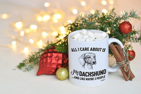 Dachshund Mom Present Mug For Christmas Women Men Dad Decor Lover Decorations Stuff I Love Dachshund Coffee Accessories Talking Art Apparel Funny Birthday Home Supplies Products Dog Coffee Cup Mugs