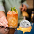Round Ice Cube Mold Set of 4 Individual 2.5 Inch Tight Sealing, Leak Proof Silicone Big Sphere Ice Ball Makers for Cocktails Whiskey, Bourbon, Scotch, and Fun Entertaining