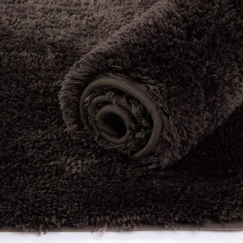 Walensee Bath Rug for Bathroom Non Slip Bathroom Mat (20 x 32, Brown) Water Absorbent Soft Microfiber Shaggy Bathroom Rug Machine Washable Bath Mat for Bathroom Thick Plush Shower Mat
