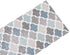 Moroccan Table Runner-Cotton linen-Small 36 inche Geometric Quatrefoil Lattice Dresser Scarves,Kitchen Coffee/Dining Farmhouse Tablerunner for Home Living Room,Holiday Dinner Scarf Décor,Blue Grey