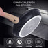 Nonstick Frying Pan Skillet, Granite Coating Egg Omelette Pan 11 Inch Nonstick Pan with Woodgrain Handle, Non Stick Skillet for All Stove Tops, PTFE PFOA Free, Stone Cookware Induction Compatible