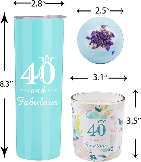 Happy 40th Birthday, 40th Birthday Tumbler, 40th Birthday Gifts for Women, Gifts for 40th Birthday Women, 40th Birthday Decorations, Happy 40th Birthday Gift, 40th Birthday Party Supplies