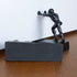 Earl Diamond Cast Iron Door Stopper | Heavy Decorative Rustic Door Stop - Stop Your Bedroom, Bath and Exeterior Doors 6.1x5.1" (Black Strong Man)