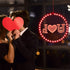 Valentines Day Window Decorative Light Backdrop String Lights Decorative Red Love Valentine Lights for Windows Pathway Patio Bedroom Party Holiday Wall Decoration (I Love U)