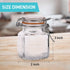 Spice Jars - 12 Airtight Flip Top Bottles with 40 Labels & Chalkboard Pen - Complete Set of 3.4 Ounce Square Empty Spice Bottles with Funnel | Kitchen Spice Organizer Clear Glass Jars