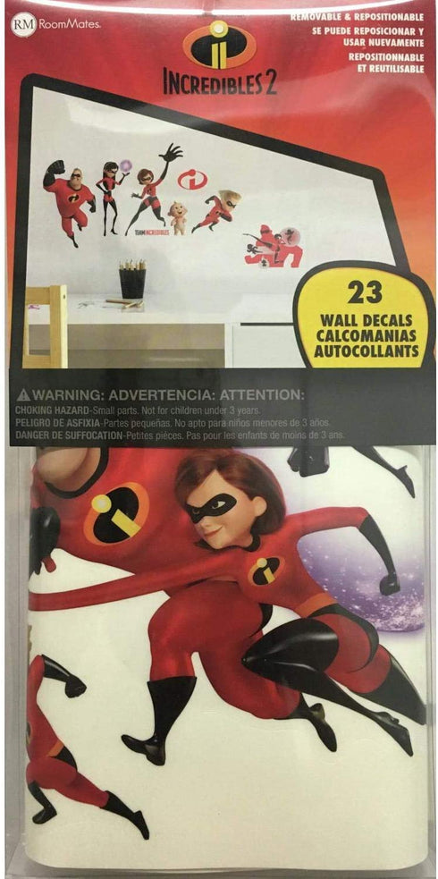 RoomMates RMK3800SCS Incredibles 2 Giant Peel and Stick Wall Decals