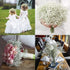 Artificial Baby Breath Gypsophila Flowers Bouquets 15 pcs Real Touch Flowers for Wedding Party DIY Wreath Floral Arrangement Home Decoration (White)