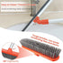 Baban Floor Squeegee Scrubber with Scrub Brush, Window Cleaning Tool with 13.8'' Floor Squeegee and 11.8'' Sweep Brush, Multifunction Magic Broom with 60˜™ Long Handle, Squeegee Broom for Liquid Dirt