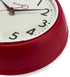 Westclox Retro 1950 Kitchen Wall Clock, 9.5-Inch, Red