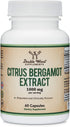Citrus Bergamot Supplement - Only Patented, Clinically Proven Bergamot Extract - 1,000mg Servings (Bergamonte Standardization, Sourced from Italy and Manufactured in USA) (60 Capsules) by Double Wood