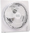 BLACK+DECKER Mini Box Fan Tabletop Quiet 9 Inch Desk Box Fans Frameless BFB09W White