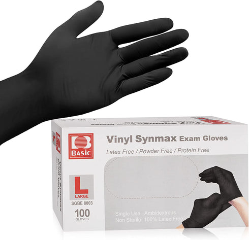 Disposable Medical Vinyl Exam Gloves Industrial Gloves - Latex-Free & Powder-Free 100PCS