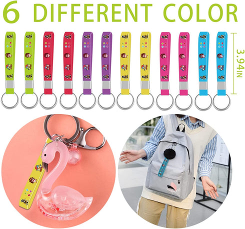 Friday Night Birthday Party Supplies,86pcs Funkin Party Supplies Kit with 50 Stickers, 12 Keychain, 12 Button Pins, 12 Bracelets