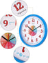 Vigorwise Telling Time Teaching Clock for Kid & Pareants, 10 Inch Educatinal Wall Clock for Student & Teacher, Silent Non Ticking Analog Clock Decor for Home/School/Classroom/Bedrooms