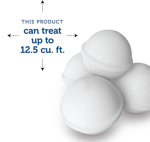 Enoz Moth Balls 4oz, 6-Packages Protects Against Clothes Moths, Carpet Beetles and Their Eggs and Larvae. Moth Killer
