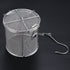 Tea Ball Infuser, Stainless Steel Spice Seasoning Strainer Tea Ball Strainer Soup Seasonings Separation Basket Spice Filter Kitchen Tools, Silver (10×10cm)