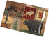 AWWMQ Rustic Lodge Bear Moose Deer Table Mats Set of 6 Washable Heat Insulation Non-Slip Placemat for Dining Table Mats 12x18 Inch