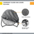 LSongSKY Industrial Fan Cover?Waterproof&Dustproof Cover suitable for 18"20"High Velocity Electric Industrial and Home Floor Fan,600D Oxford fabric, Silver coating(24"x7.5"x24")